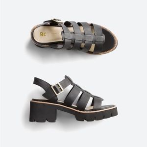 BC FOOTWEAR Lug Heel Sandal — Size 10